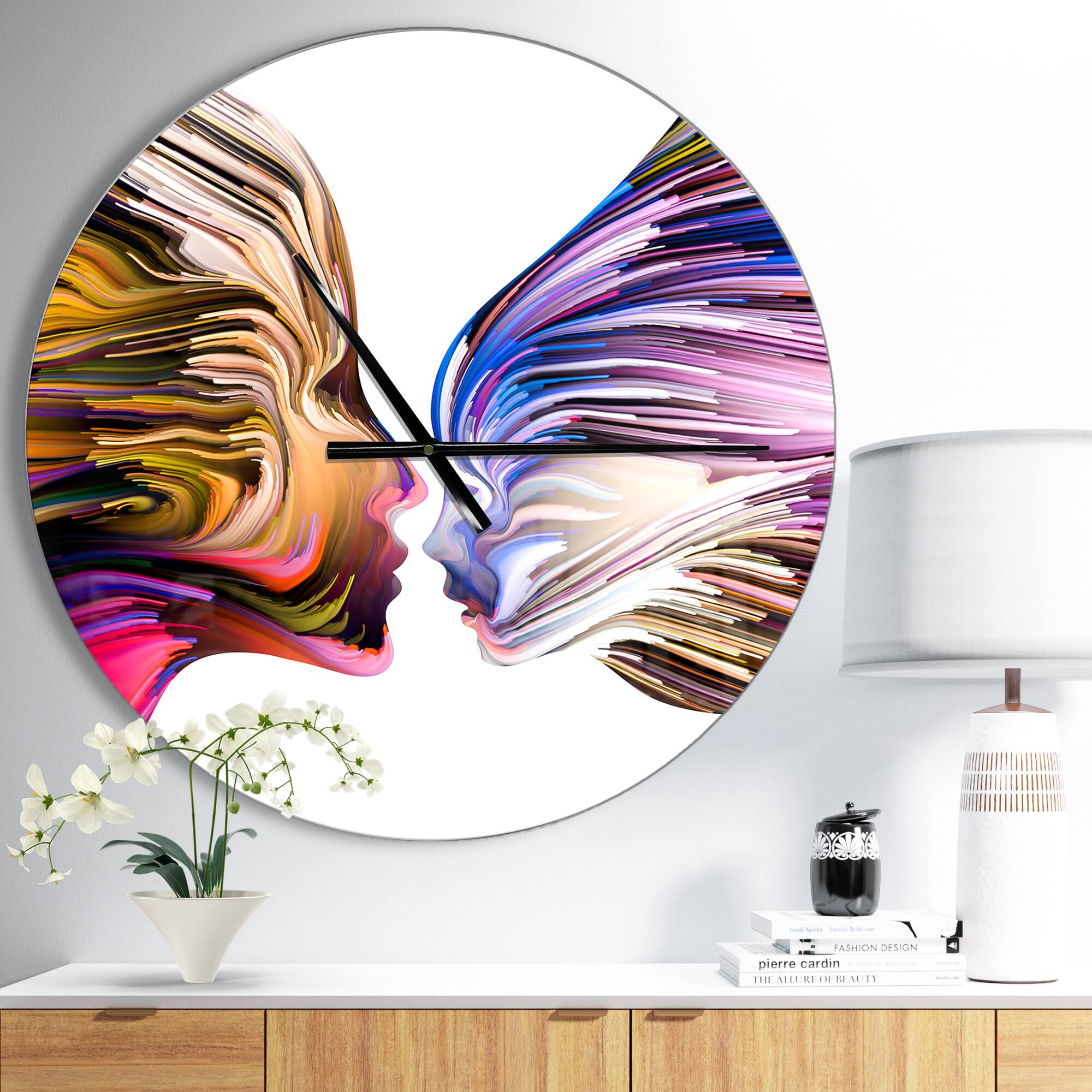 Designart 'Metaphorical Mind Painting Modern Wall Clock